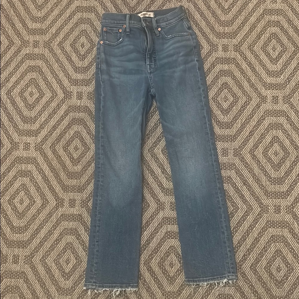 Madewell Blue Straight Leg Jeans